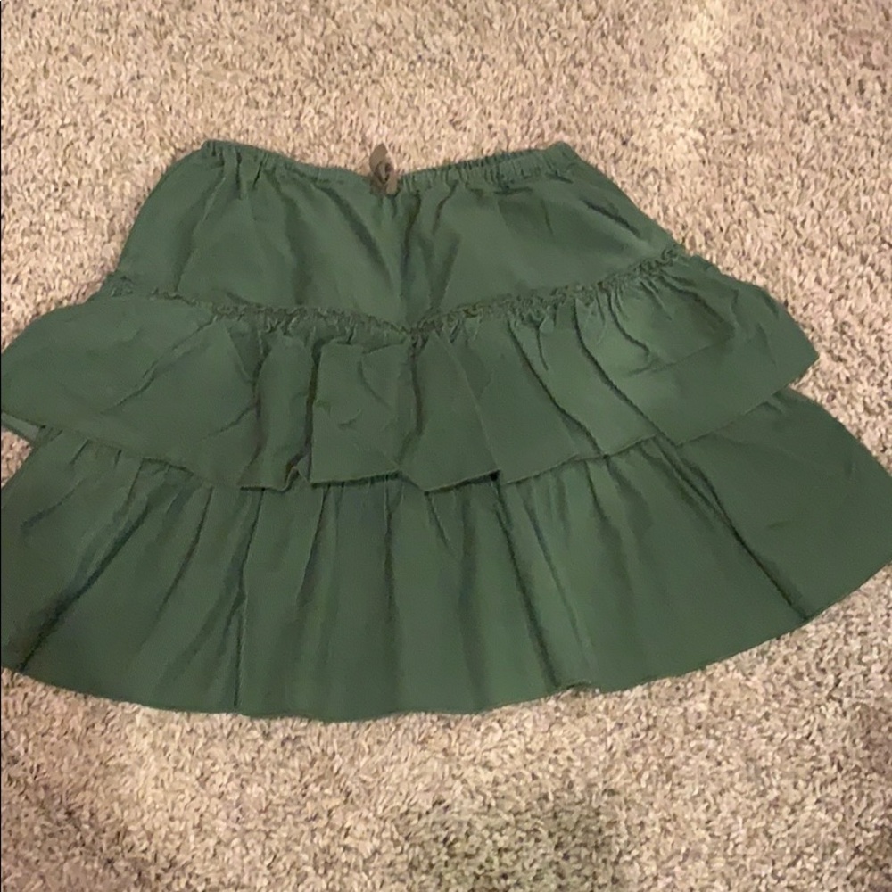 Jcrew girls corduroy ruffle skirt.